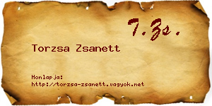 Torzsa Zsanett névjegykártya